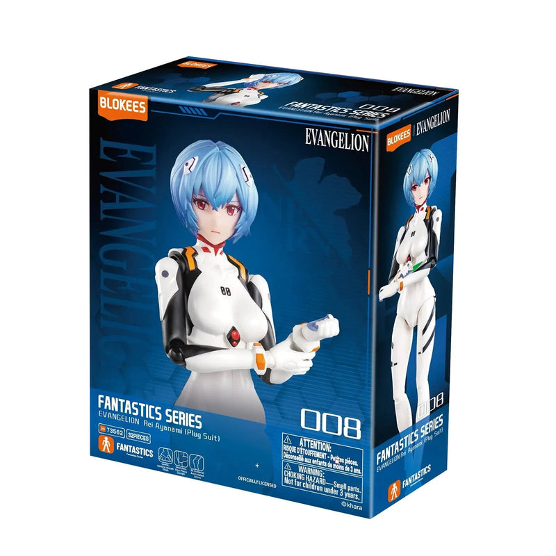 BLOKEES EVANGELION FANTASTICS SERIES REI AYANAMI (PLUG SUIT) MODEL