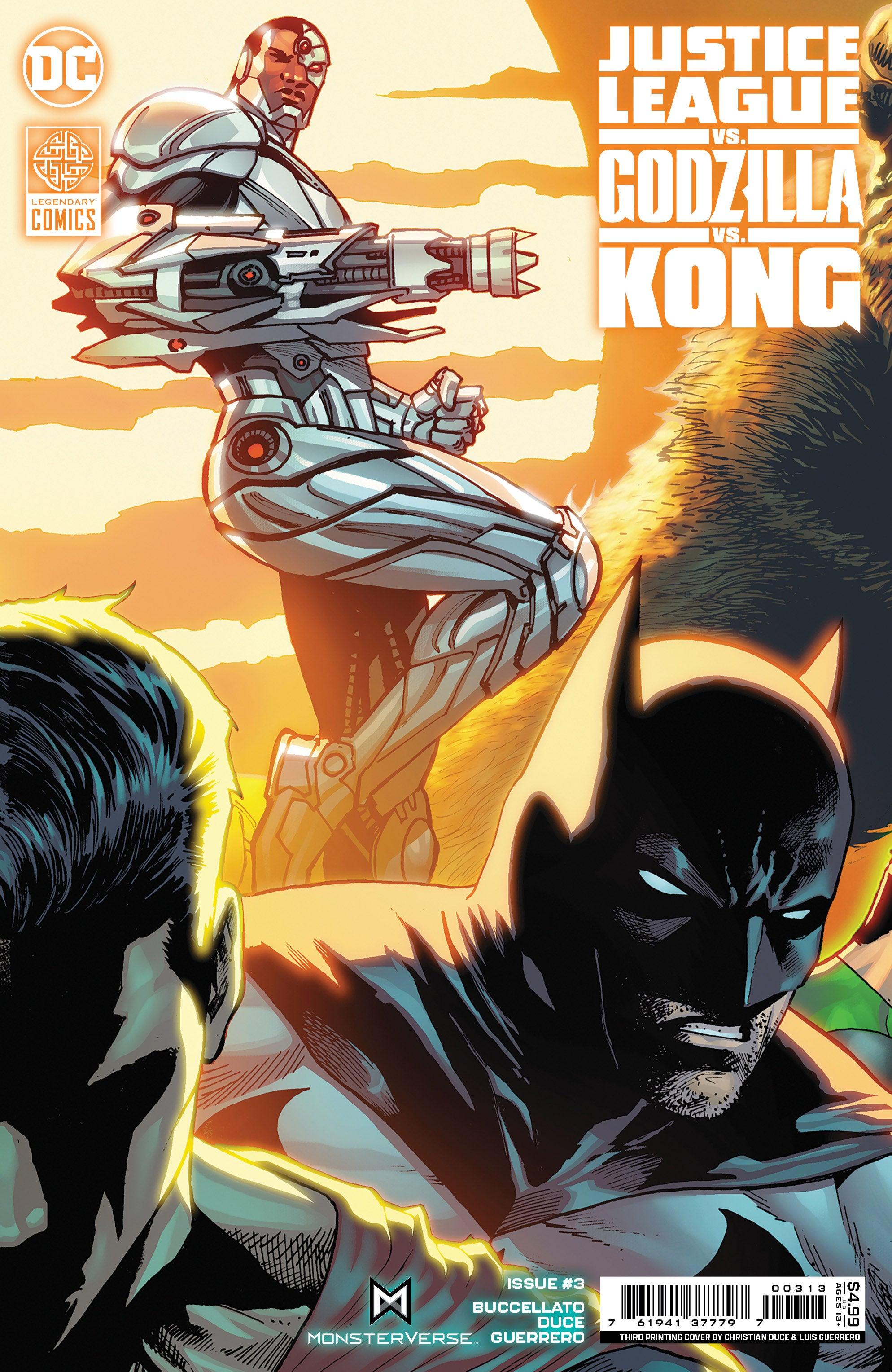 JUSTICE LEAGUE VS GODZILLA VS KONG (2023) #3 FINAL PRINTING - Kings Comics