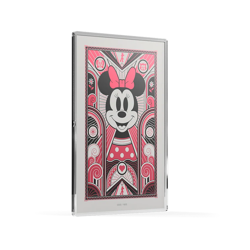 MINNIE MOUSE - ART DECO 5g SILVER COLLECTIBLE FOIL