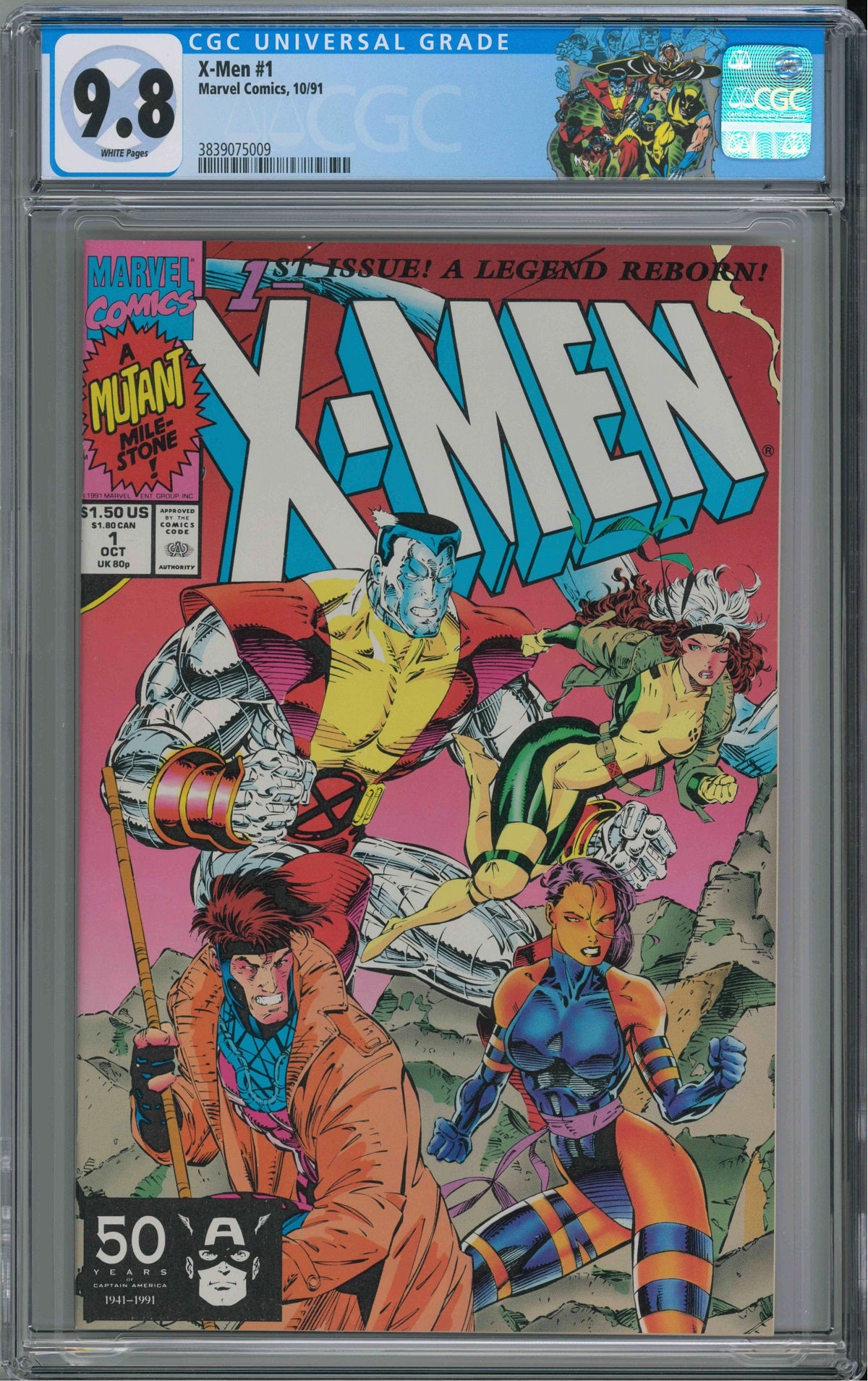 CGC X-MEN VOL 2 #1 COLOSSUS & GAMBIT COVER (9.8)