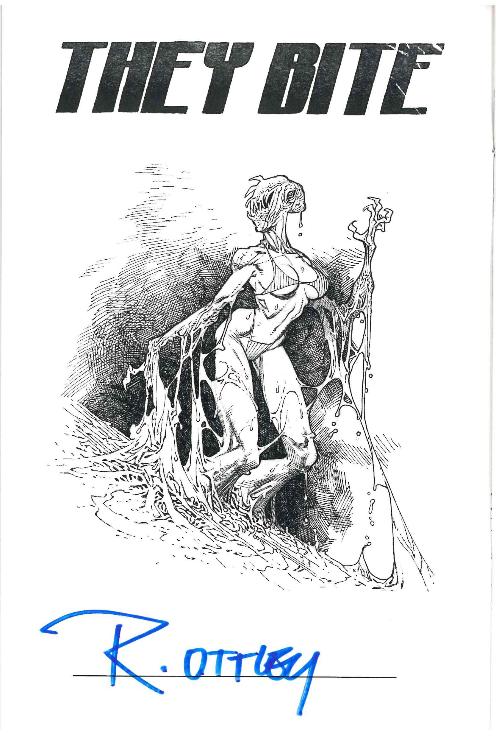 *SIGNED* RYAN OTTLEY THEY BITE SKETCHBOOK (2014)