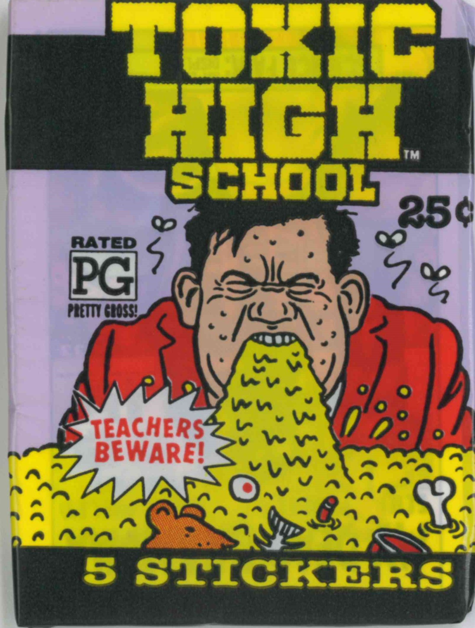 1991 TOPPS TOXIC HIGHSCHOOL CARD WAX PACK