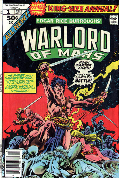 JOHN CARTER WARLORD OF MARS (1977) ANNUAL #1 (VF)