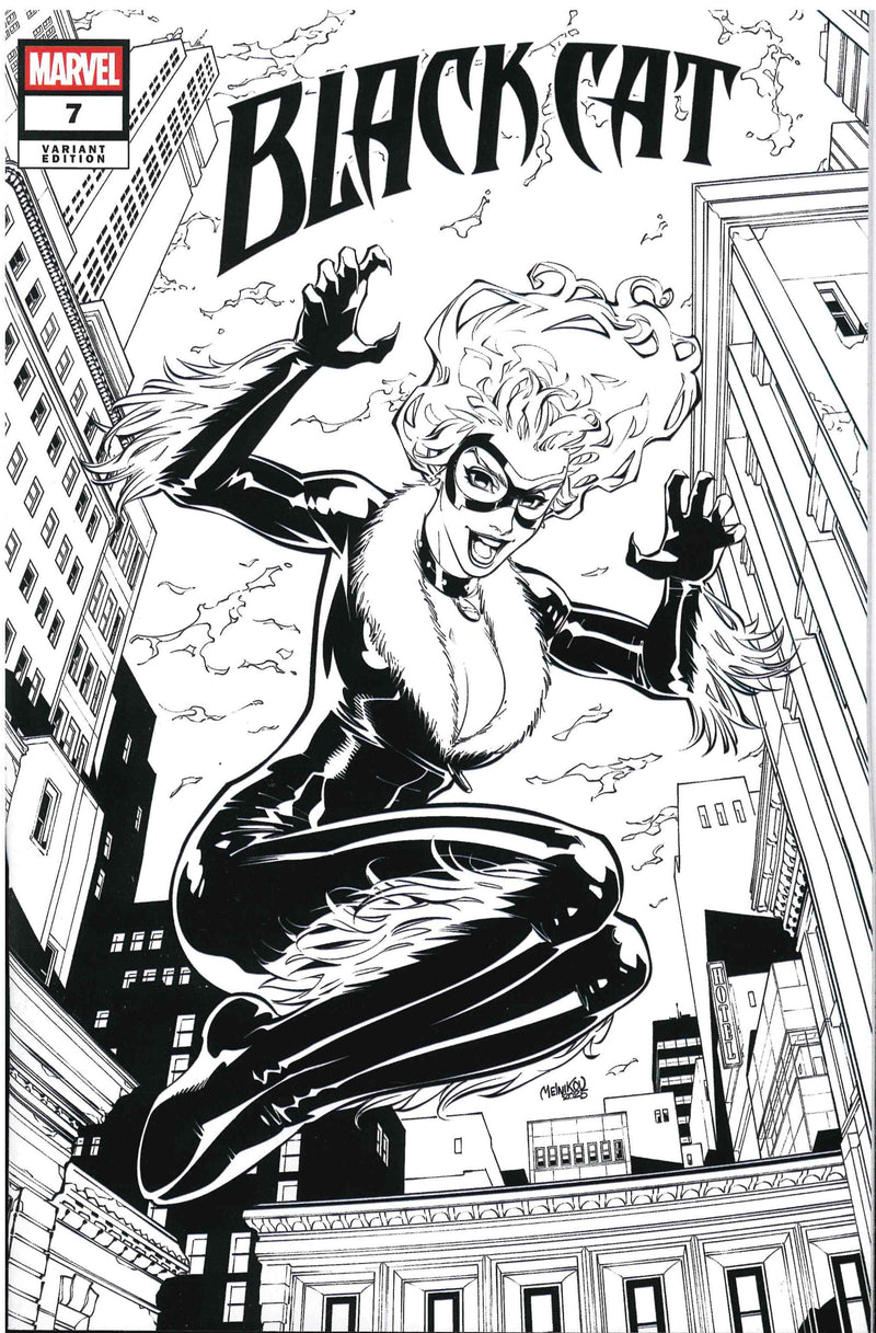 BLACK CAT (2025) #7 COMICSPRO 2026 EXCLUSIVE B&W VAR