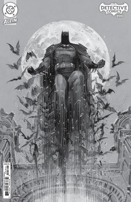 DETECTIVE COMICS (2016) #1093 CVR D INC 1:25 JUAN FERREYRA B&W CARD STOCK VAR