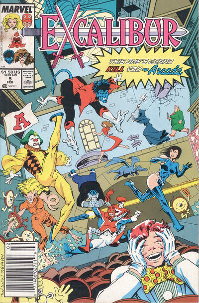 EXCALIBUR (1988) #5 NEWSSTAND EDITION