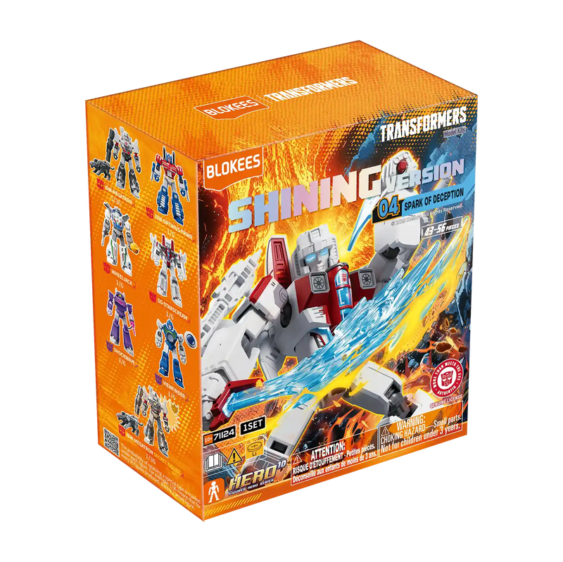 BLOKEES TRANSFORMERS SHINING VERSION 04 SPARK OF DECEPTION (BLIND BOX)