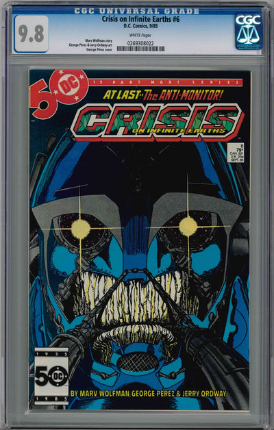 CGC CRISIS ON INFINITE EARTHS (1985) #6 (9.8) 1ST ANTI-MONITOR