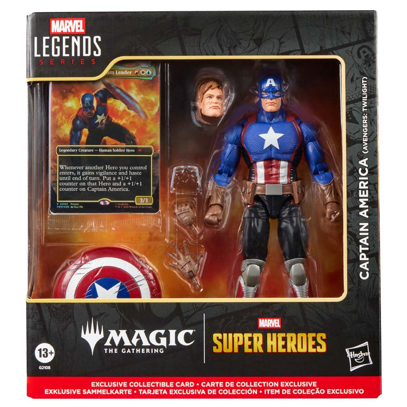 MARVEL LEGENDS SERIES X MAGIC THE GATHERING CAPTAIN AMERICA (AVENGERS TWILIGHT) AF