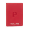 PALMS OFF GAMING COLLECTORS SERIES 9 POCKET RED ZIP TRADING CARD BINDER