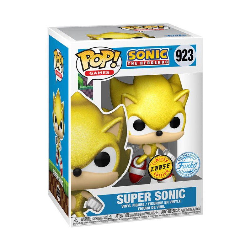 (CHASE) POP SONIC THE HEDGEHOG SUPER SONIC US EXCLUSIVE VINYL FIG
