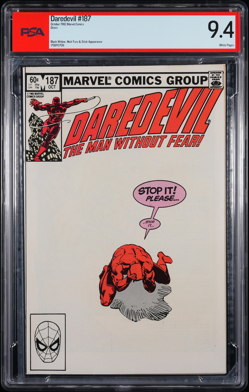 DAREDEVIL (1964) #187 PSA 9.4