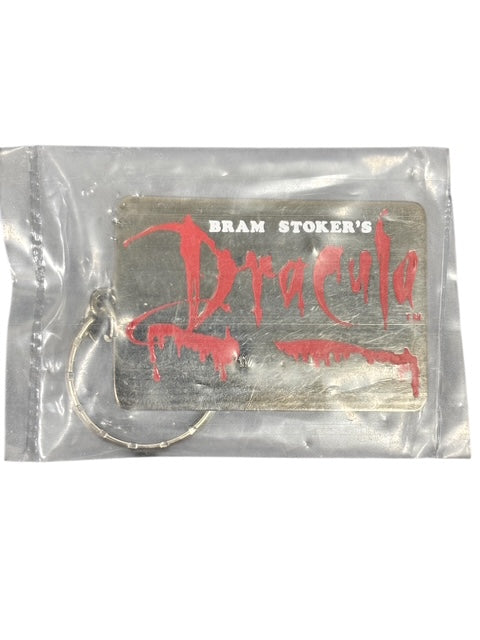 VINTAGE BRAM STOKERS DRACULA MOVIE METAL KEYCHAIN (1992)