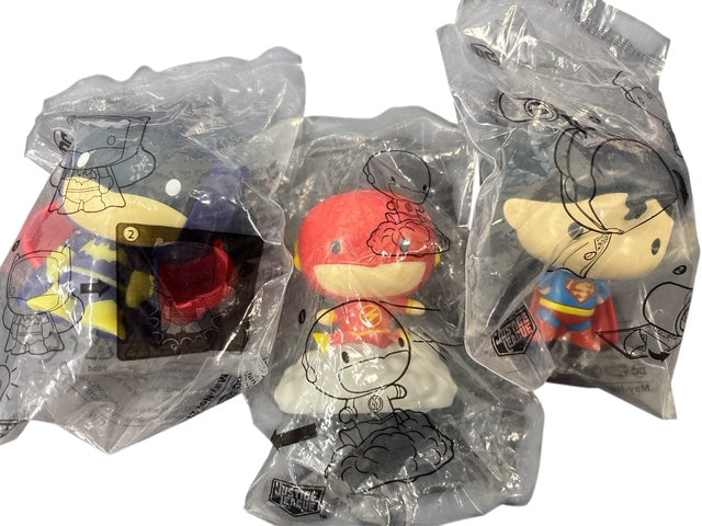 HUNGRY JACKS JUSTICE LEAGUE MEAL TOY (2020) - UNOPENED SET OF THREE