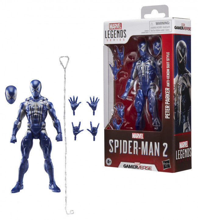 MARVEL LEGENDS SERIES GAMERVERSE PETER PARKER ANTI-VENOM SUIT STYLE AF
