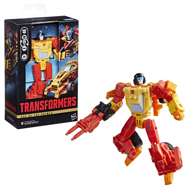 TRANSFORMERS AGE OF THE PRIMES DELUXE CLASS TARGETMASTER SURESHOT AF