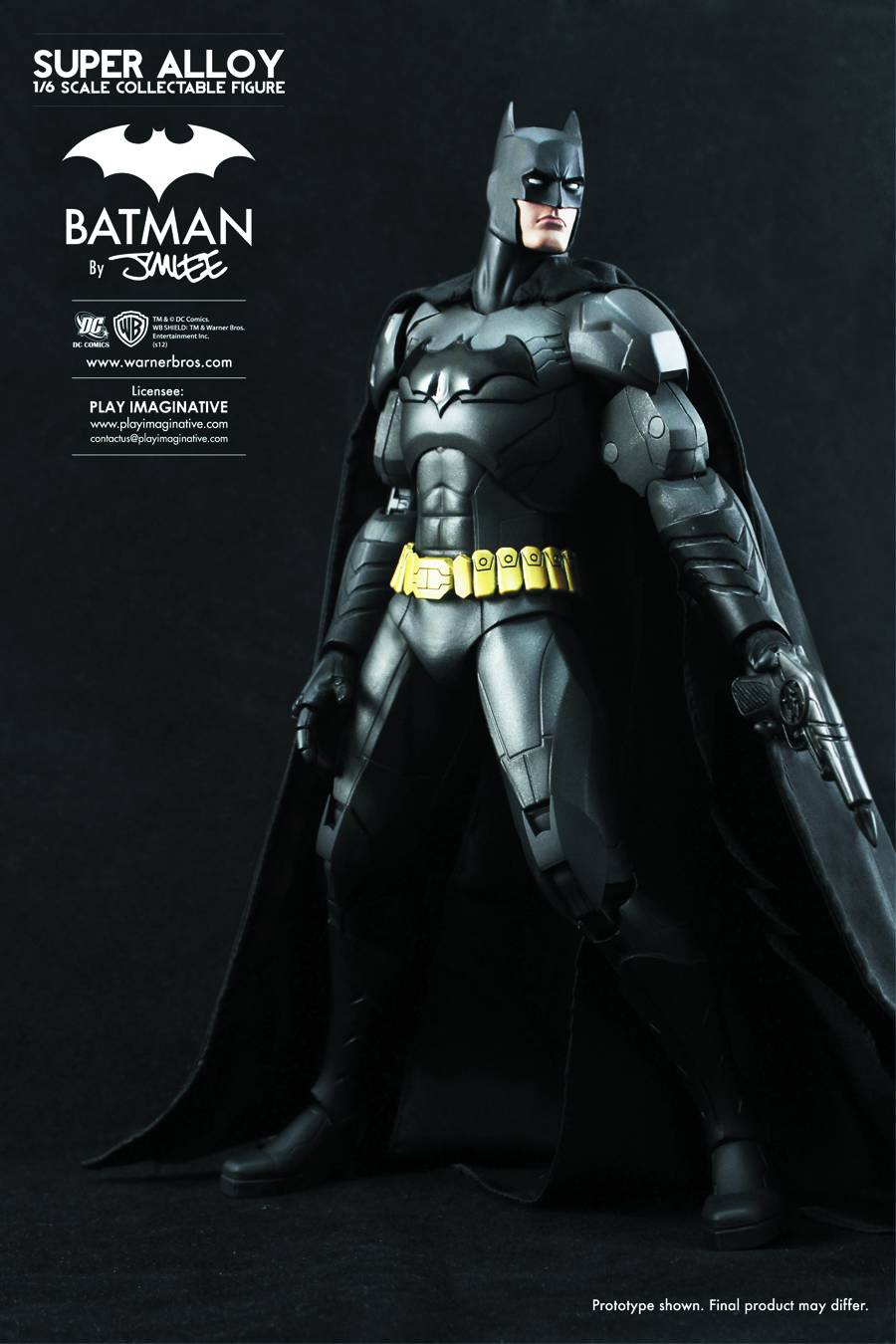 (DAMAGED) BATMAN SUPER ALLOY METAL 1/6 SCALE FIGURE BY JIM LEE