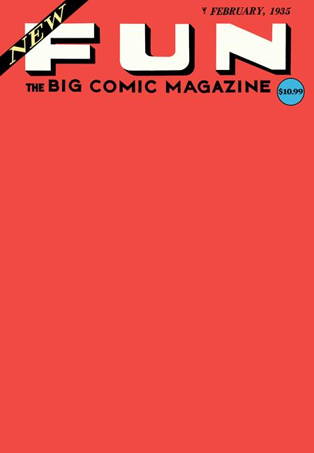 NEW FUN COMICS (1935) #1 FACSIMILE EDITION (2025) CVR C BLANK CARD STOCK VAR