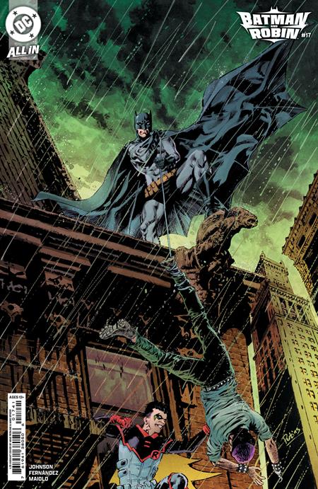 BATMAN AND ROBIN (2023) #17 CVR D INC 1:25 MIKE PERKINS CARD STOCK VAR