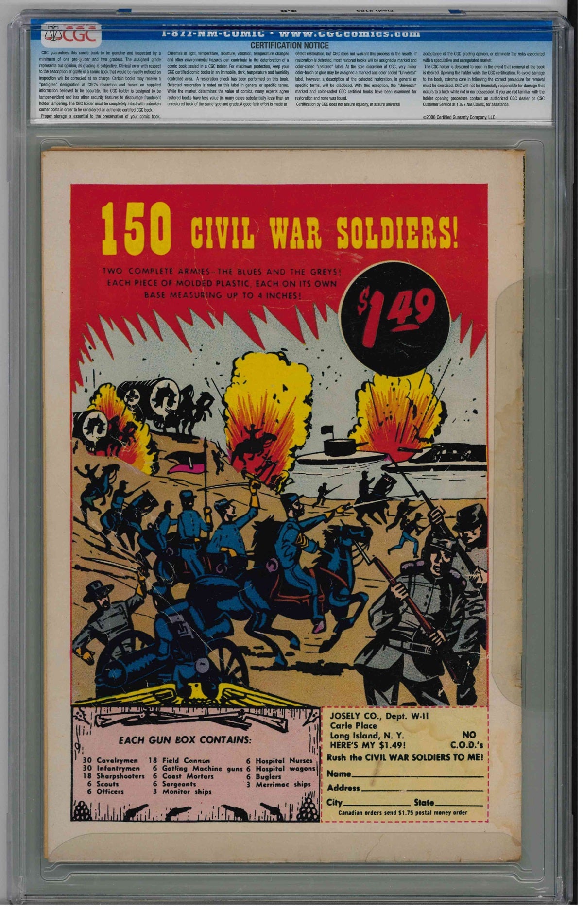 CGC FLASH (1959) #105 (3.0) - 1ST SILVER AGE FLASH