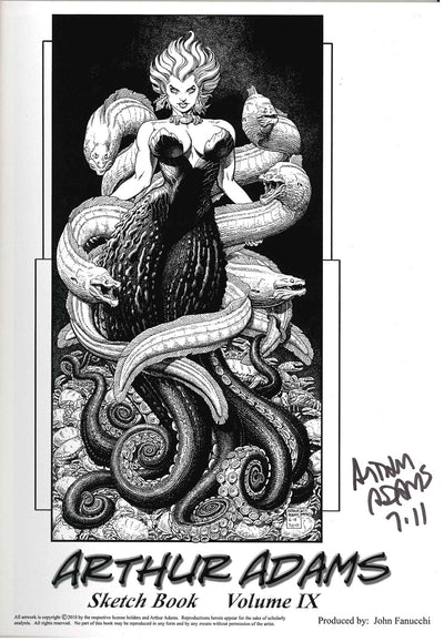 *SIGNED* ARTHUR ADAMS SKETCHBOOK IX (2010)