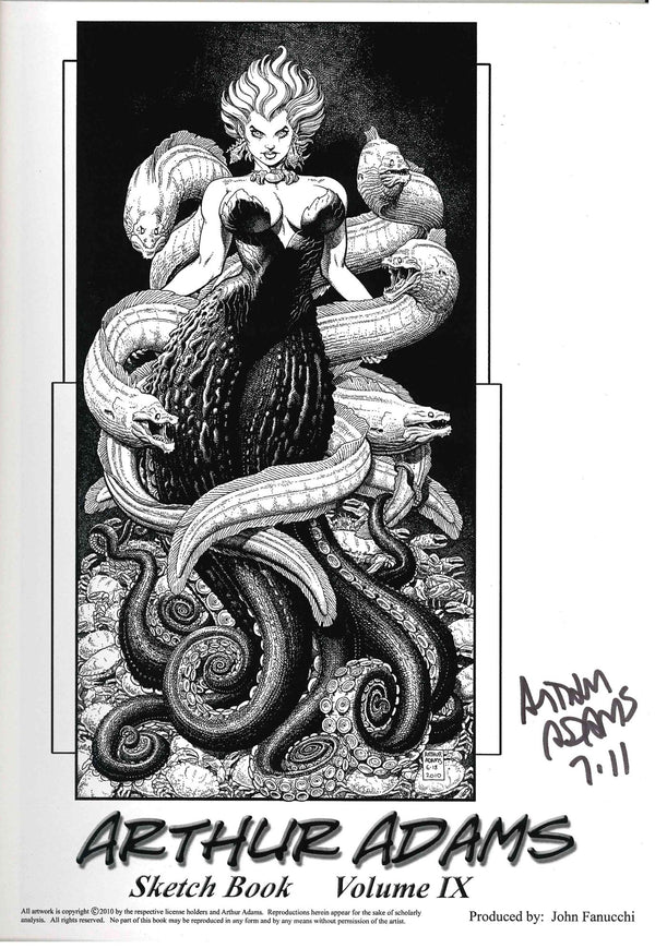 *SIGNED* ARTHUR ADAMS SKETCHBOOK IX (2010)
