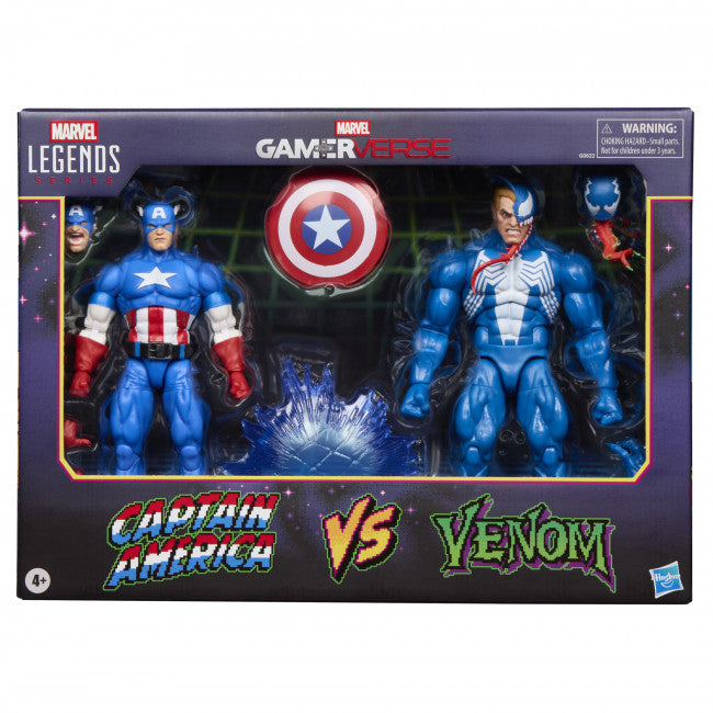 MARVEL LEGENDS SERIES GAMERVERSE CAPTAIN AMERICA VS VENOM AF