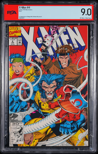 X-MEN (1992) #4 DIRECT PSA 9.0