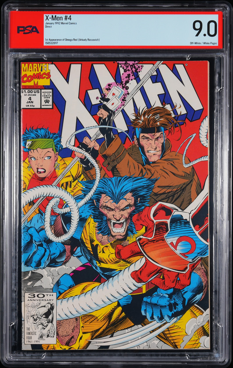 X-MEN (1992) #4 DIRECT PSA 9.0