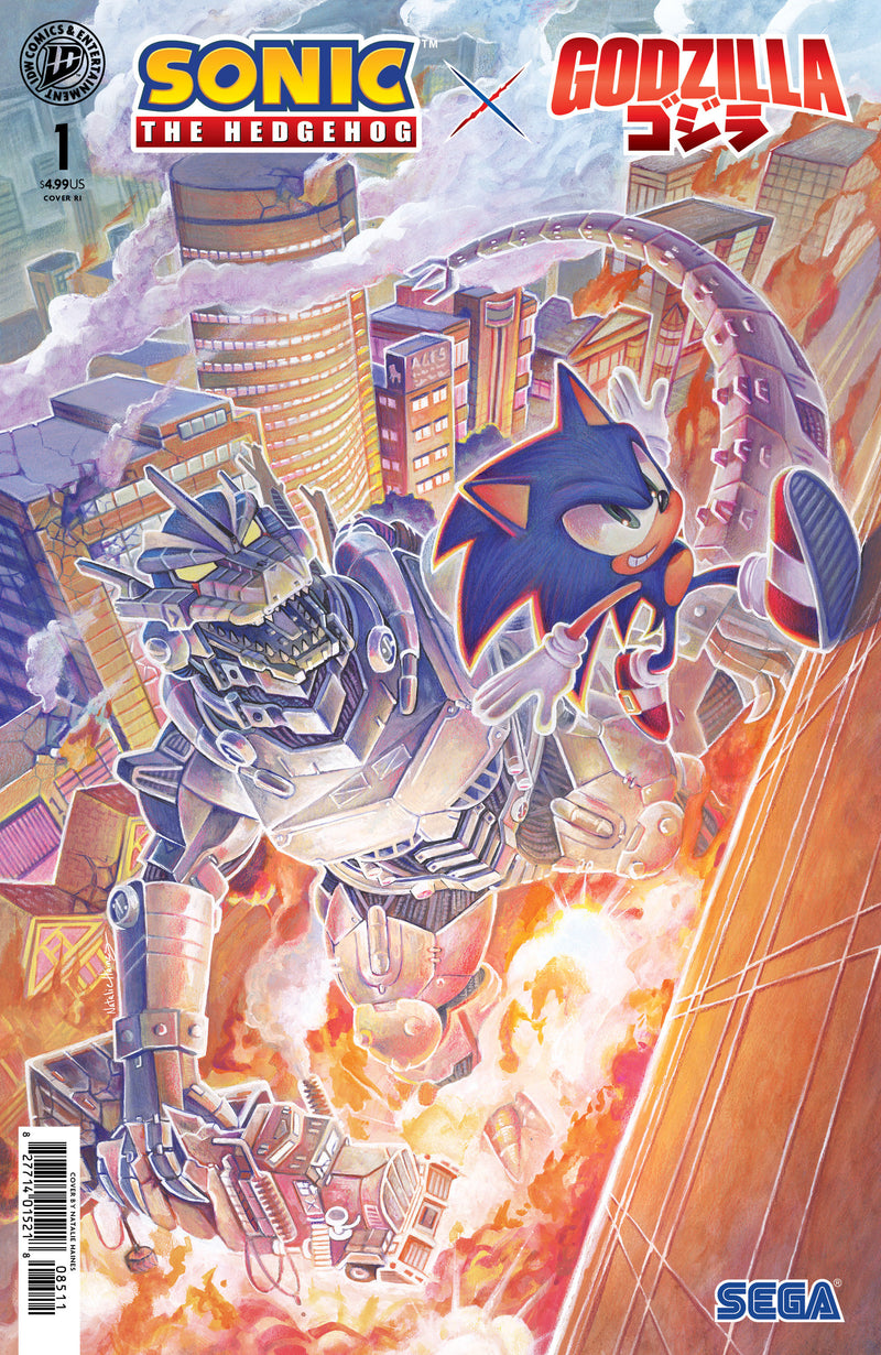 SONIC THE HEDGEHOG X GODZILLA (2026) #1 CVR F 25 COPY INCV FOIL HAINES VAR