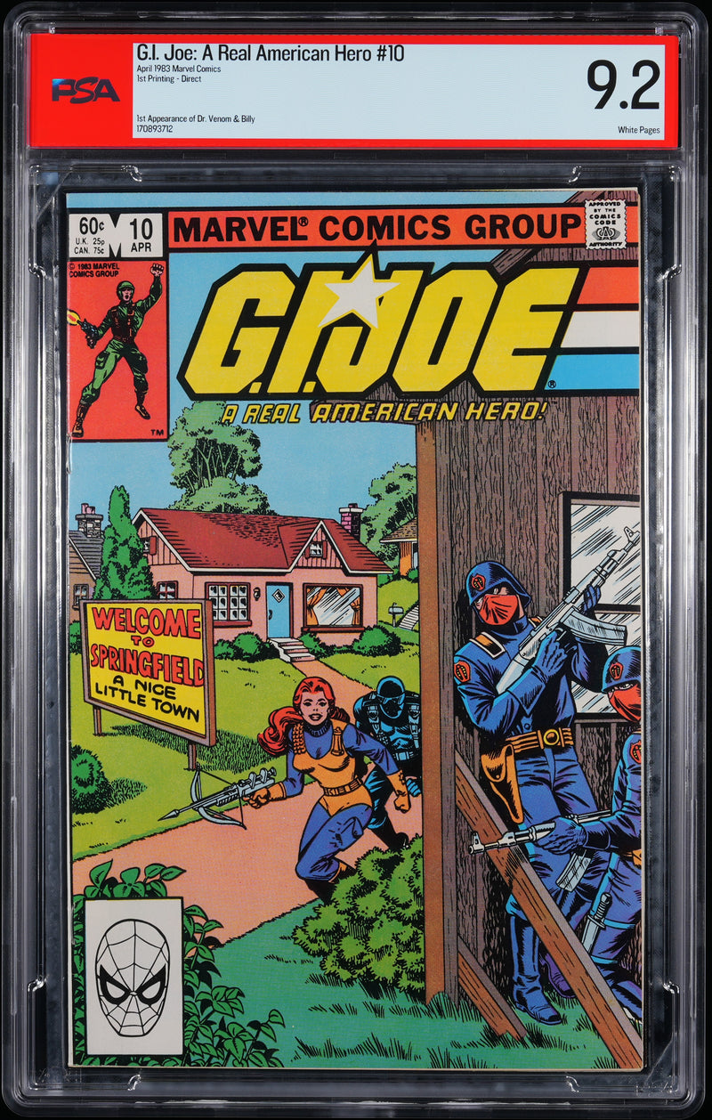 G.I. JOE: A REAL AMERICAN HERO (1982) #10 PSA 9.2