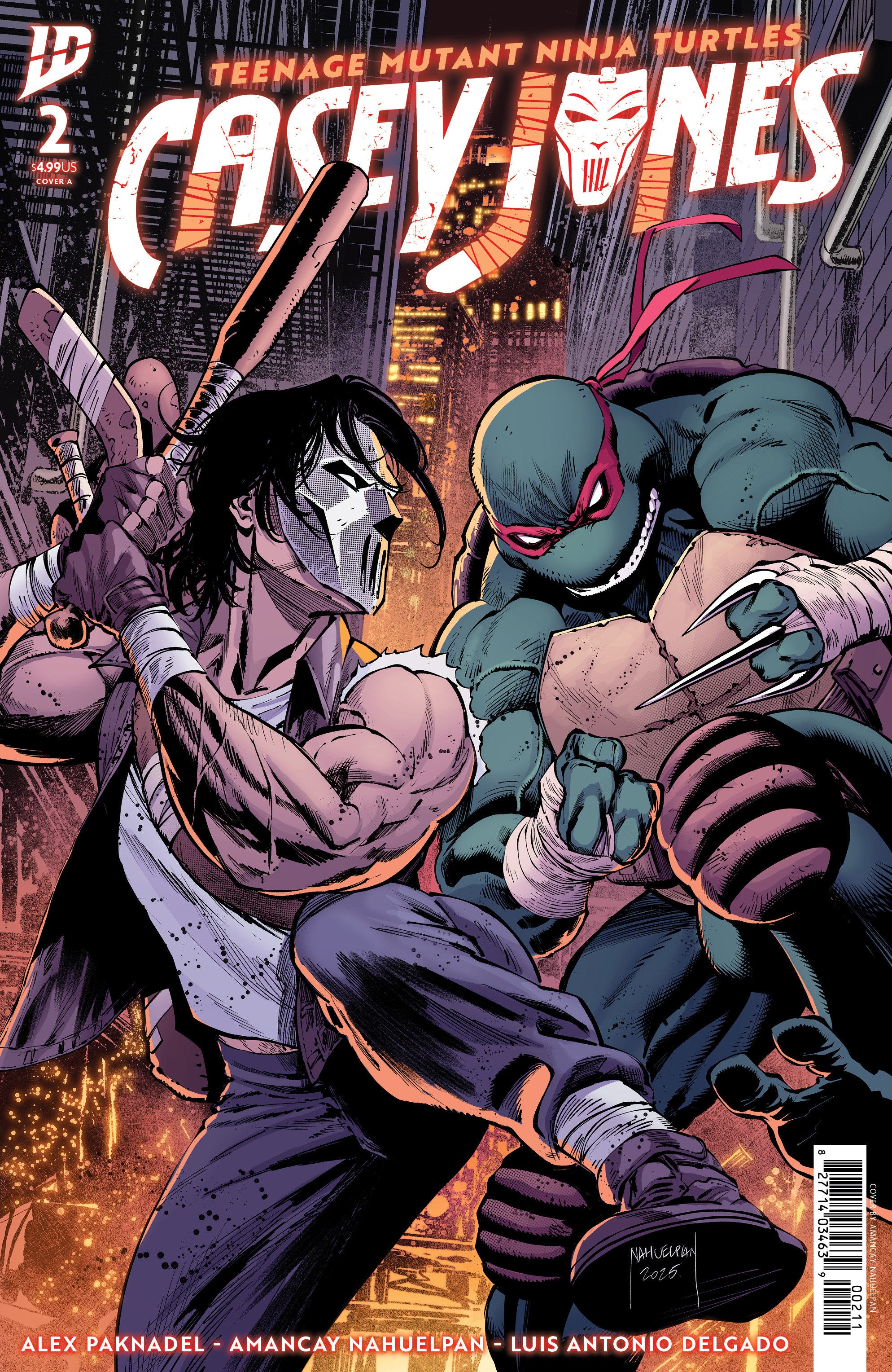 TEENAGE MUTANT NINJA TURTLES CASEY JONES (2025) #2 CVR A NAHUELPAN