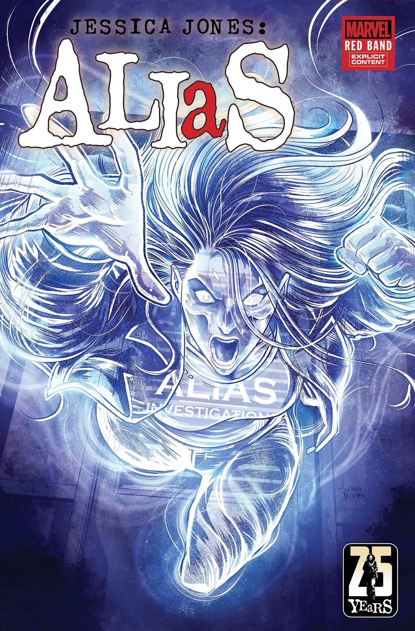 ALIAS RED BAND (2026) #1 LUCIANO VECCHIO MARVEL MONSTER VAR [POLYBAGGED]