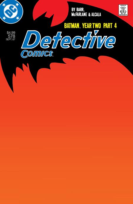 DETECTIVE COMICS (1937) #578 FACSIMILE EDITION (2026) CVR B BLANK CARD STOCK VAR (YEAR TWO PART 4 OF 4)