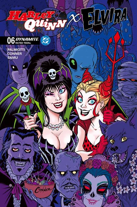 HARLEY QUINN X ELVIRA (2025) #6 CVR A AMANDA CONNER PARTY