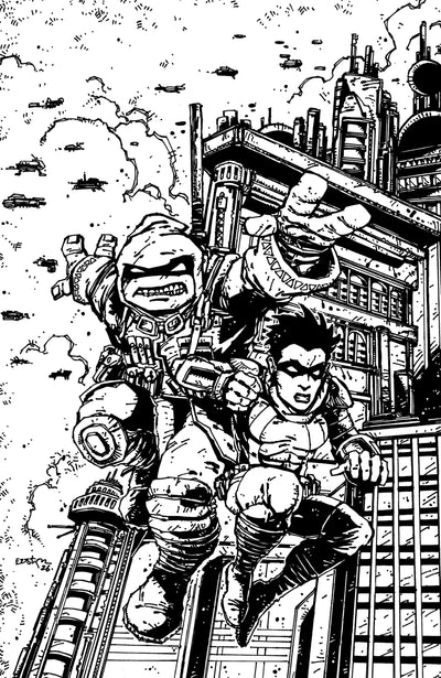 TEENAGE MUTANT NINJA TURTLES THE LAST RONIN TRAINING DAY (2026) #1 (ONE SHOT) CVR F 50 COPY INCV EASTMAN B&W VIRGIN VAR
