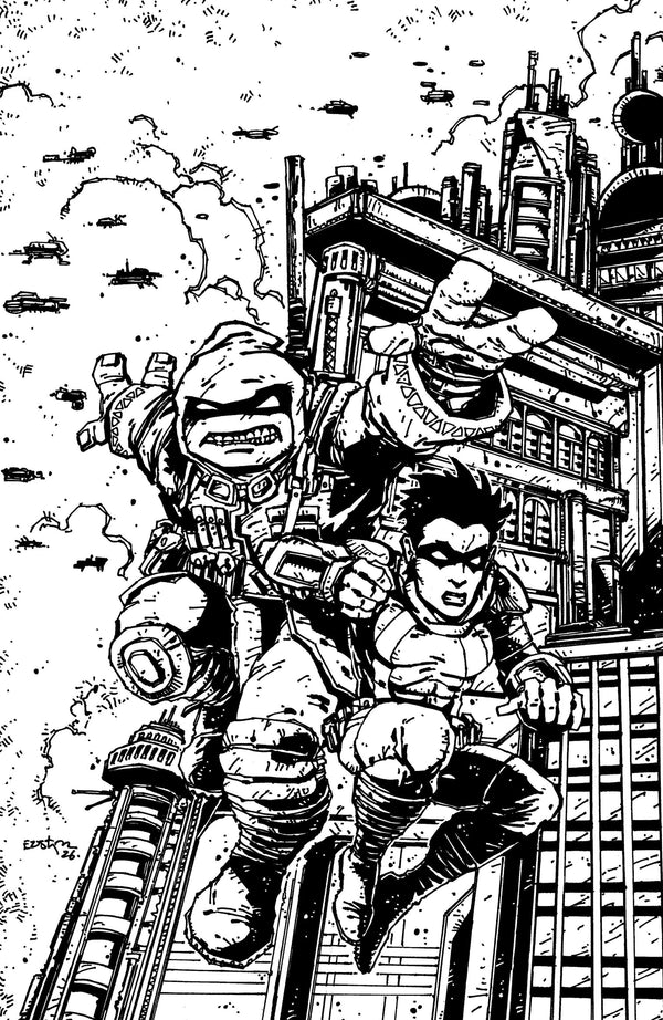 TEENAGE MUTANT NINJA TURTLES THE LAST RONIN TRAINING DAY (2026) #1 (ONE SHOT) CVR F 50 COPY INCV EASTMAN B&W VIRGIN VAR