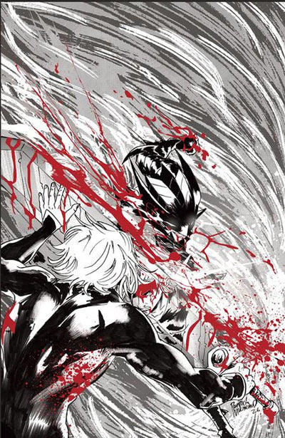 FIREBORN (2026) #5 CVR E PATRICK MULHOLLAND BLACK AND WHITE AND BLOOD VIRGIN CARDSTOCK VAR