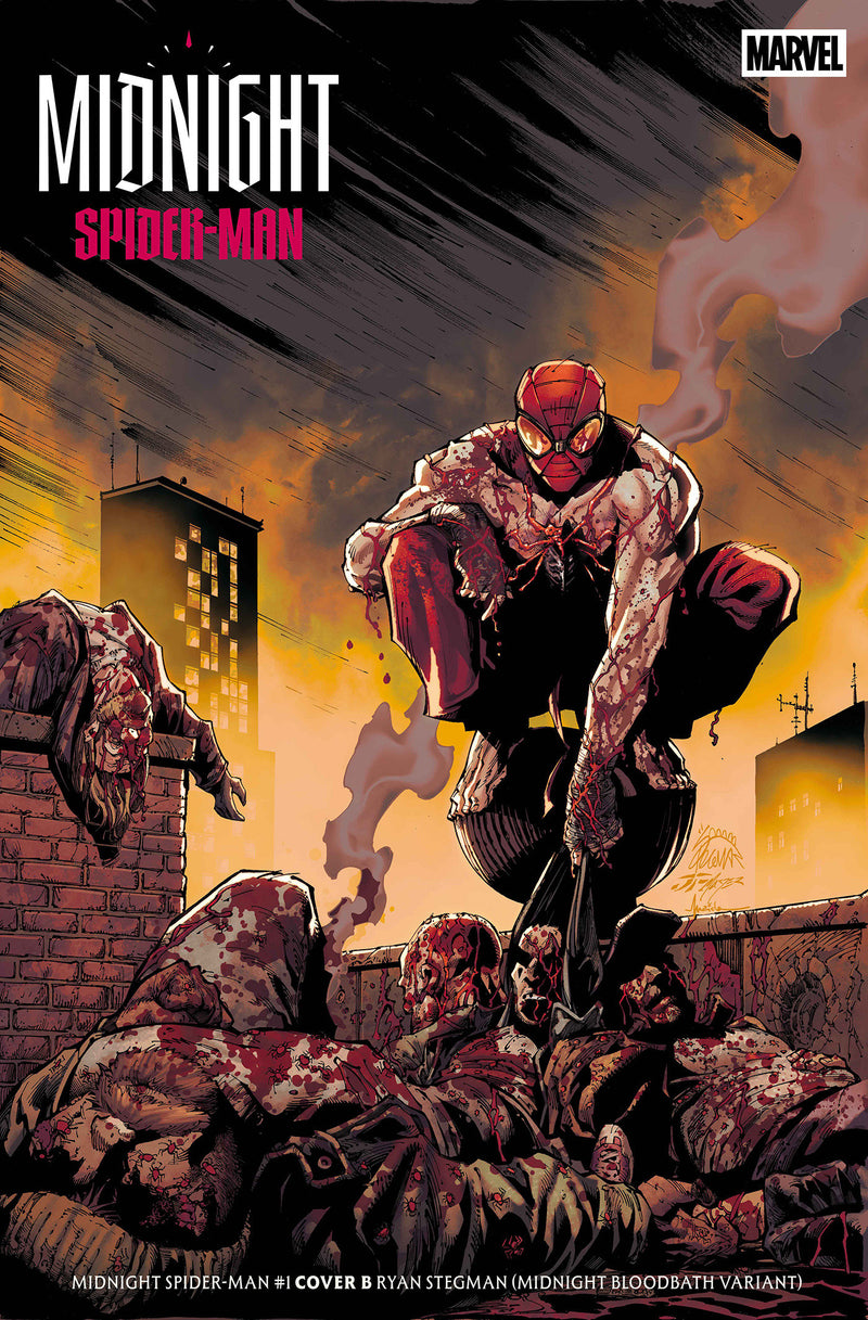 MIDNIGHT SPIDER-MAN (2026) #1 CVR B RYAN STEGMAN MIDNIGHT BLOODBATH VAR