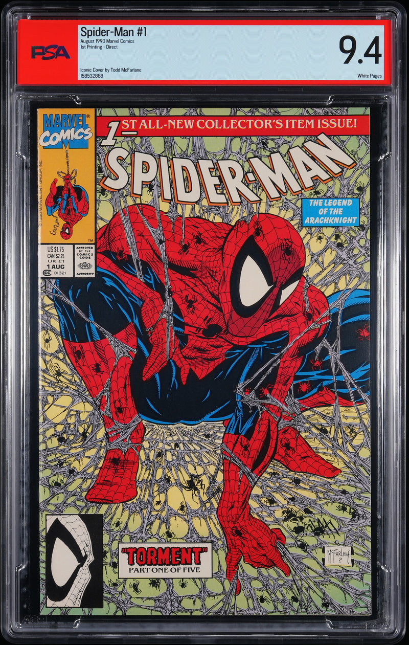 SPIDER-MAN (1990) #1 DIRECT PSA 9.4
