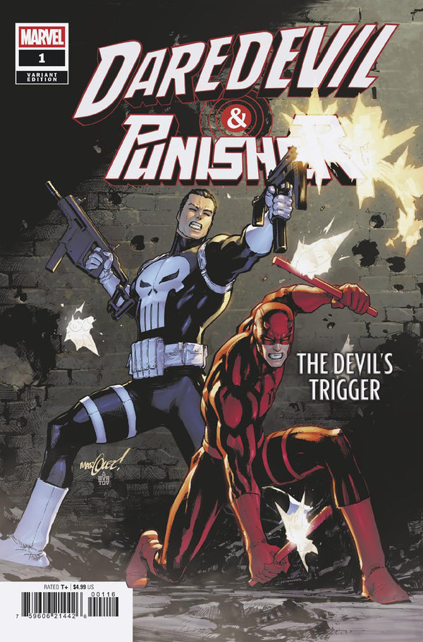 DAREDEVIL PUNISHER THE DEVILS TRIGGER (2025) #1 25 COPY INCV DAVID MARQUEZ VAR