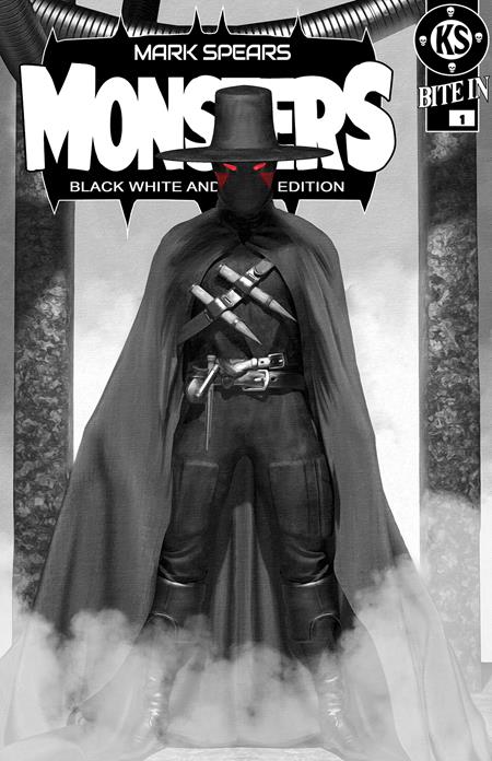 MARK SPEARS MONSTERS (2024) #1 7TH PTG BLACK WHITE & DEAD EDITION CVR D MARK SPEARS ABSOLUTE BATMAN #1 HOMAGE VAR