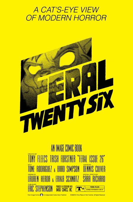 FERAL (2024) #26 CVR B TONY FLEECS & TRISH FORSTNER THE SHINING HOMAGE