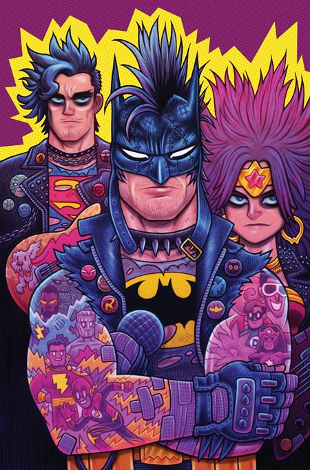 JUSTICE LEAGUE UNLIMITED (2024) #15 CVR G DAN HIPP PUNK ROCK CARD STOCK VAR (DC K.O.)