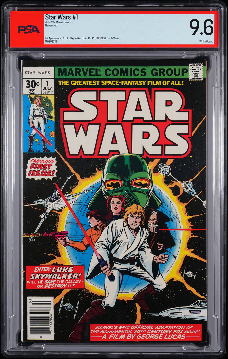 STAR WARS (1977) #1 NEWSSTAND PSA 9.6