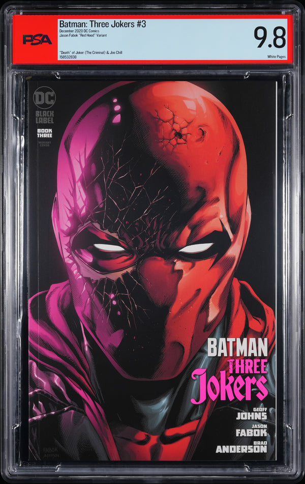 BATMAN: THREE JOKERS (2020) #3 RED HOOD VARIANT PSA 9.8