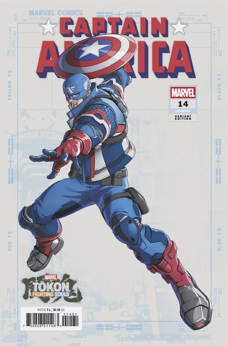 CAPTAIN AMERICA (2025) #14 MARVEL TOKON FIGHTING SOULS VAR [ARM]