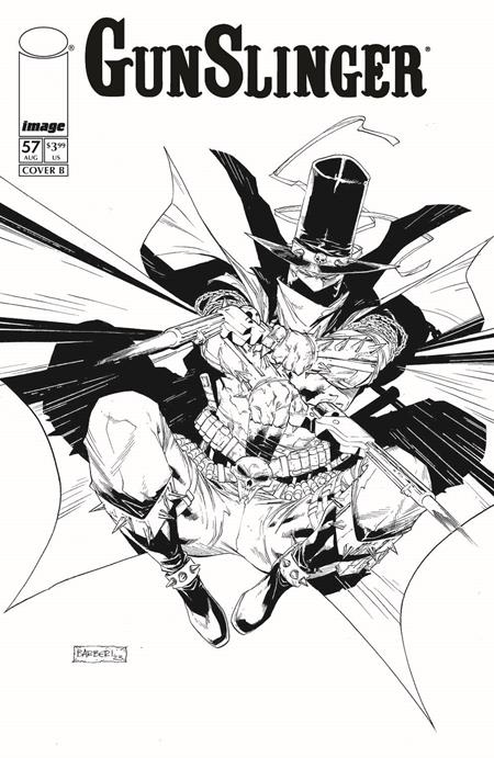 GUNSLINGER SPAWN (2021) #57 CVR B CARLO BARBERI B&W VAR