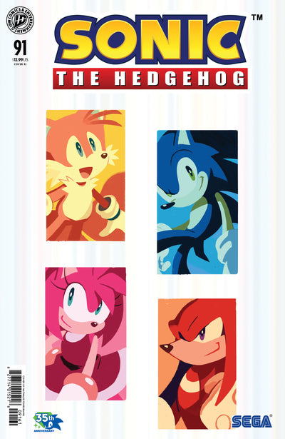 SONIC THE HEDGEHOG (2018) #91 CVR F 10 COPY INCV FOURDRAINE FOIL VAR