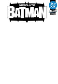 ABSOLUTE BATMAN (2024) #25 CVR E BLANK CARD STOCK VAR